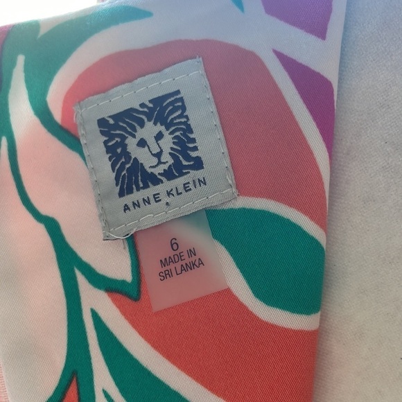 ANNE Klein Colorful Sleeveless Shift Dress 6 - Picture 9 of 10